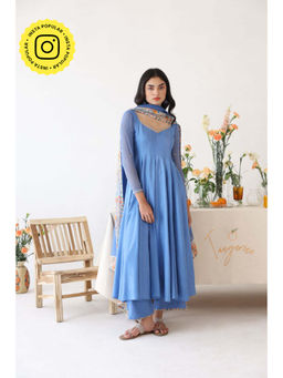Baise Gaba - Blue Solid Lagoon Pants
