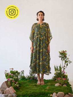 Baise Gaba - Multi-Color Floral Printed Eva Kaftan