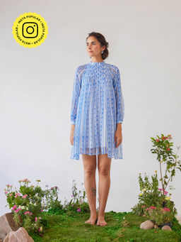 Baise Gaba - Off White Printed Ika Mini Dress