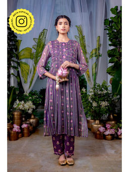 Baise Gaba - Kalpana Purple Kurta with Pant (Set of 2)