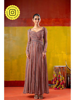 Baise Gaba - Manjiri Peach Maxi Dress