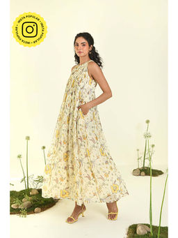 Baise Gaba - Glimmer Beige Maxi Dress