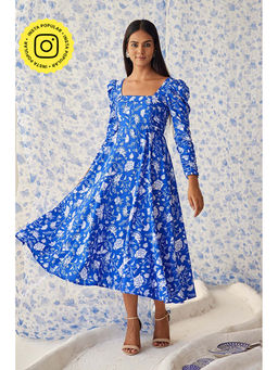 Baise Gaba - Kaamil Blue Midi Dress
