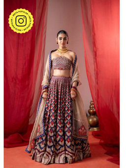 Baise Gaba - Kalshi Multicolor Lehenga with Blouse and Dupatta