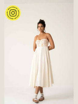 Baise Gaba - Blooming Off White Dress