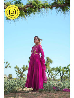 Baise Gaba - Pink Kusum Anarkali and Churidar with Dupatta