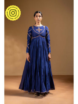 Baise Gaba - Blue Neelima Anarkali and Churidar with Dupatta