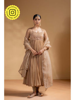 Baise Gaba - Beige Prakriti Anarkali and Churidar with Dupatta