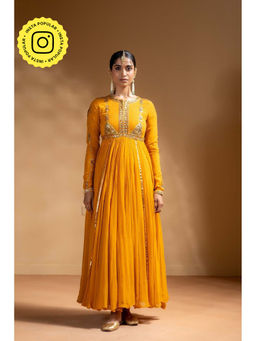 Baise Gaba - Yellow Suvarnika Anarkali and Churidar with Dupatta