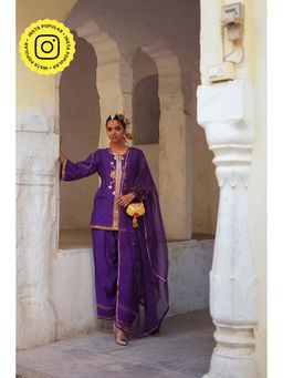 Baise Gaba - Purple Sandhya Kurta Salwar with Dupatta