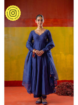 Baise Gaba - Blue Jhanak Anarkali and Pant with Dupatta