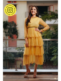 Baise Gaba - Yellow Asiatic Lily Dress