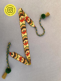 Baise Gaba - Yellow Snowdrop Belt Baise Gaba Yellow Embroidered Belt