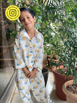 House of Ekam - Sun and Moon Night Suit (Set of 2)