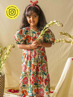 House of Ekam - Pink Twine Tiered Dress