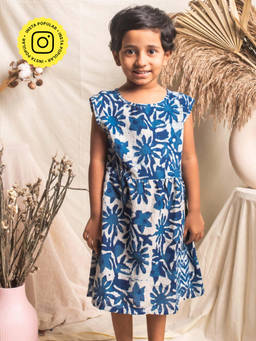 House of Ekam - Indigo Floral Dress