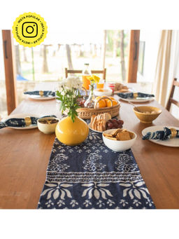 House of Ekam - Patchwork Floral Kantha Table Runner