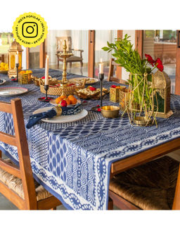 House of Ekam - Patchwork Abstract Table Cloth (6 Seater)