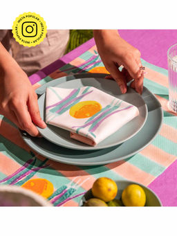 House of Ekam - Nimbu Mirchi Placemats and Napkins