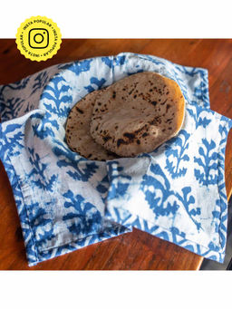 House of Ekam - Assorted Indigo Dinner Cum Roti Napkins