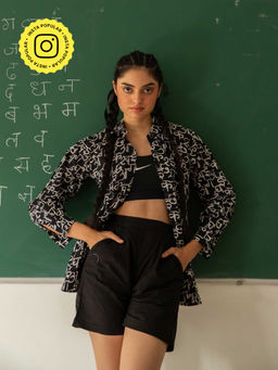 House of Ekam - Black Alphabet Shirt