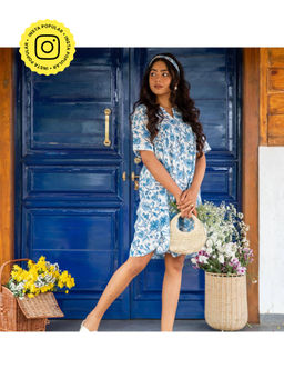 House of Ekam - Blue Chintz Dress