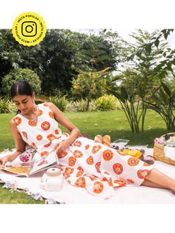 House of Ekam - Groovy Canvas Suzani Dress