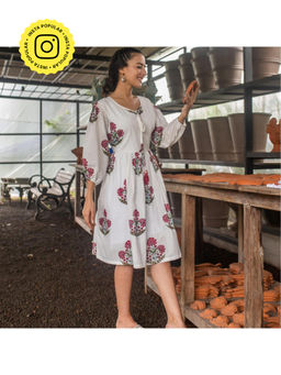 House of Ekam - Afreen Red Poppy Dress