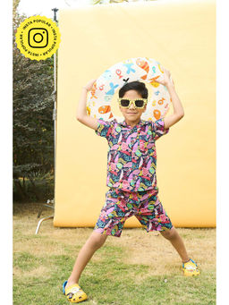 House of Ekam - Boys Multi-Color Cotton Shirt