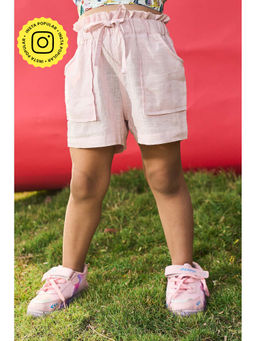 House of Ekam - Girls Pink Cotton Short