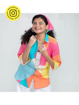 House of Ekam - Colorful Artwalk Cotton Shirt