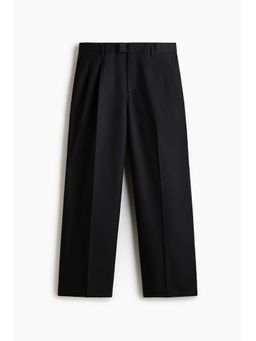 H&M - Men Black Loose Fit Tailored trousers