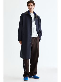 H&M - Men Blue Mac-style coat