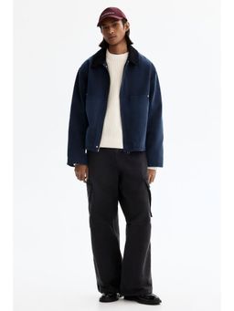 H&M - Men Black Loose Fit Cargo trousers