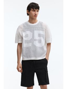 H&M - Men Black Regular Fit Cargo shorts