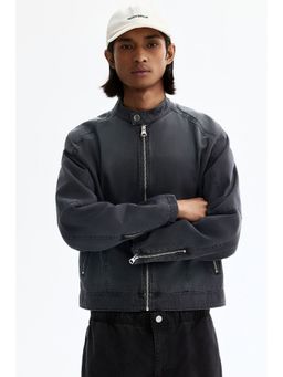 H&M - Men Grey Racer jacket