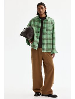 H&M - Men Green Relaxed Fit Cotton shirt