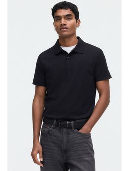 H&M - Men Black COOLMAX® Slim Fit Polo T-shirt