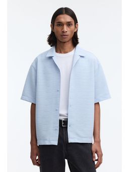 H&M - Men Blue Loose Fit Resort shirt