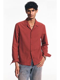 H&M - Men Red Regular Fit shirt