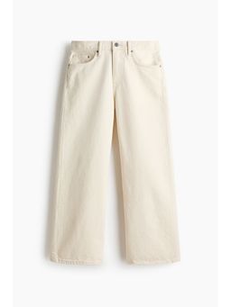 H&M - Men White Loose Straight Jeans