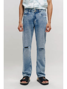 FREAKINS - Washed Mens Straight Jeans
