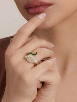 Estele - Rajani Morbagh White Gold Peacock Ring