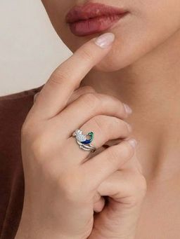Estele - Rajani Morbagh White Peacock Ring
