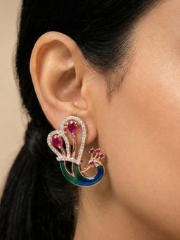 Estele - Rajvika - Morbagh Ruby Pink CZ Studs