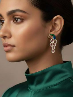 Estele - Alankara - Morbagh Pink Drop Earrings