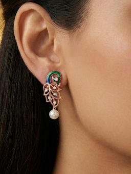 Estele - Rajvika - Morbagh White Pearl Drop Earrings