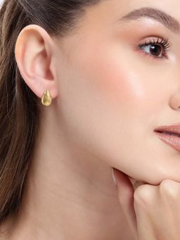 Carlton London - 18kt Gold Plated Teardrop Stud Earrings