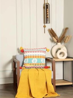 Sashaa World - Handwoven Multi-Colored Cushion Cover