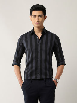 Arrow Newyork - Men's Vertical Striped Manhattan Slim Fit Shirt